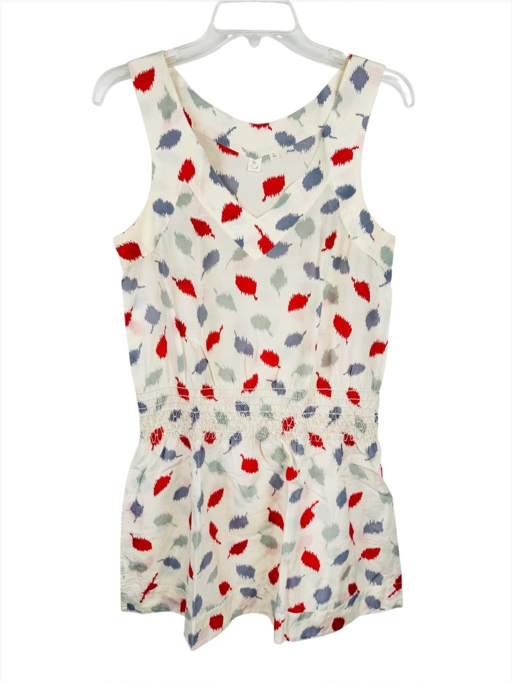 Anthropologie E by Elouise Drop Waist Sleeveless Print Dress Size Small